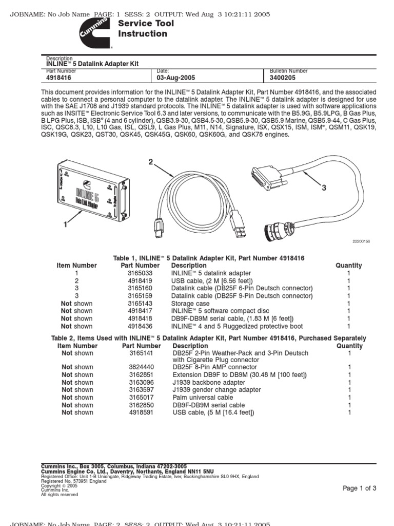 Qsk60 Installation Manual