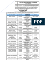 Tabla 3 Resultados 2012