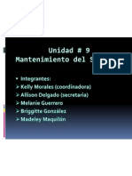 Mantenimiento Del Software UNIDAD 9