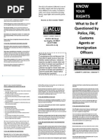 Download What to Do if Questioned by Law Enforcement by American Civil Liberties Union of Southern California SN113839440 doc pdf