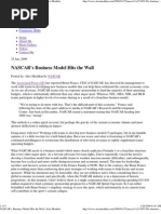 Download NASCARs Business Model Hit by alexandermeshkin7405 SN11385351 doc pdf