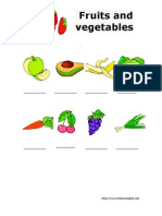 Fruits and Vegetables