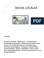 Anestésicos Locales