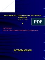 Curso Nacional de Saneamiento Fisico Legal de Predios Urbanos Ley 27157 y 27333 Colegio de Arquitectos Del Peru - Dias 16, 17, 18, 19 de Julio Del 2012_1