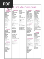 Lista de Compras (portugues)