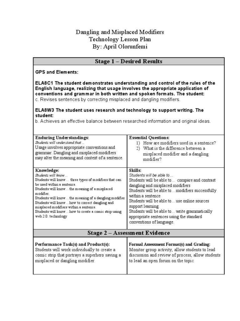 Technology Integration Lesson Plan | PDF | Educational Assessment