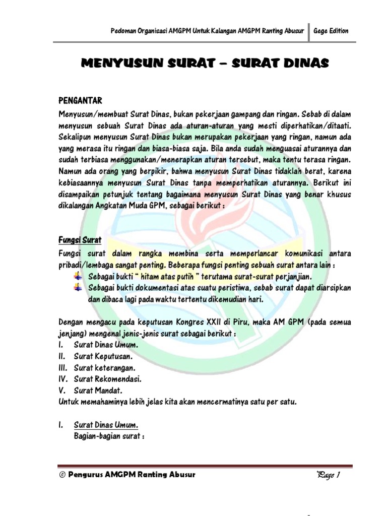 Surat Dinas
