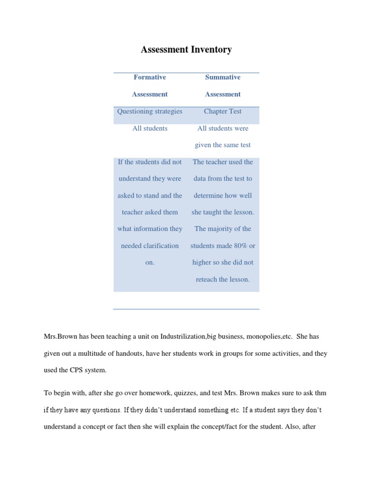 Effective Assessment Strategies in Education | PDF | Career & Growth ...