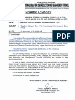 NDRRMC Weather Advisory No. 1 for Intertropical Convergence Zone (ITCZ)