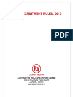 JMRC Recruitment Rules 2012