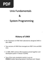 Unix Fundamentals & System Programming