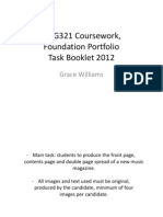 AS G321 Coursework, Foundation Portfolio Task Booklet 2012: Grace Williams