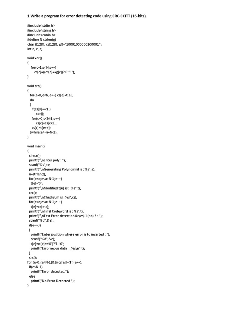 Nw Lab Code Computer Programming