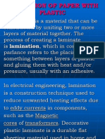 Lamination of Paper With Plastic