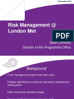 Risk Lecture Nov 2012