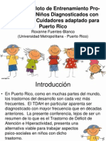 Programa de Entrenamiento ProSocial para Niños con TDAH