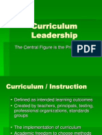 Curriculum Leadership: The Central Figure Is The Principal