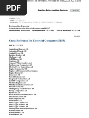 Conectores Caterpillar Loader Equipment Electrical Connector