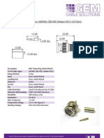 BNC Straight Crimp Plug For LMR400, GBC400