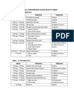 Jadual Program RIMUP 2012