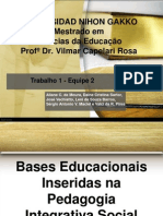 Bases Educacionais Inseridas Na Pedagogia Integrativa Social