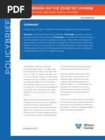 Download Governing on the Edge of Change  A Wilson Center Policy Brief by The Wilson Center SN113914377 doc pdf