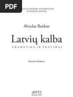 Latvių Kalba: Gramatika Ir Pratimai