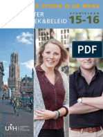 Brochure (Pre) Masteropleiding Zorgethiek & Beleid, Universiteit Voor Humanistiek. 2015-2016