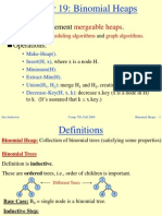 Chapter 19: Binomial Heaps: A Way To Implement - Operations