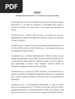Moção Reorganização Administrativa Territorial da Freguesia de Belas