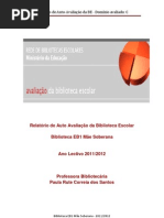 Biblioteca EB1 Mãe soberana - Auto Avaliaçã dominio C- 20112012