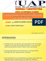 Planat de Concentracion de Minerales