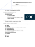 Estructura de Informe de Practicas