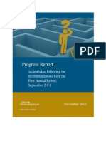 University of Ottawa Ombudsperson - Progress Report I - Action taken following the recommendations from the First Annual Report from September 2011 - November 2012