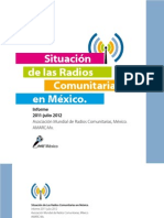 Informe de La Situación de Las Radios Comunitarias en México