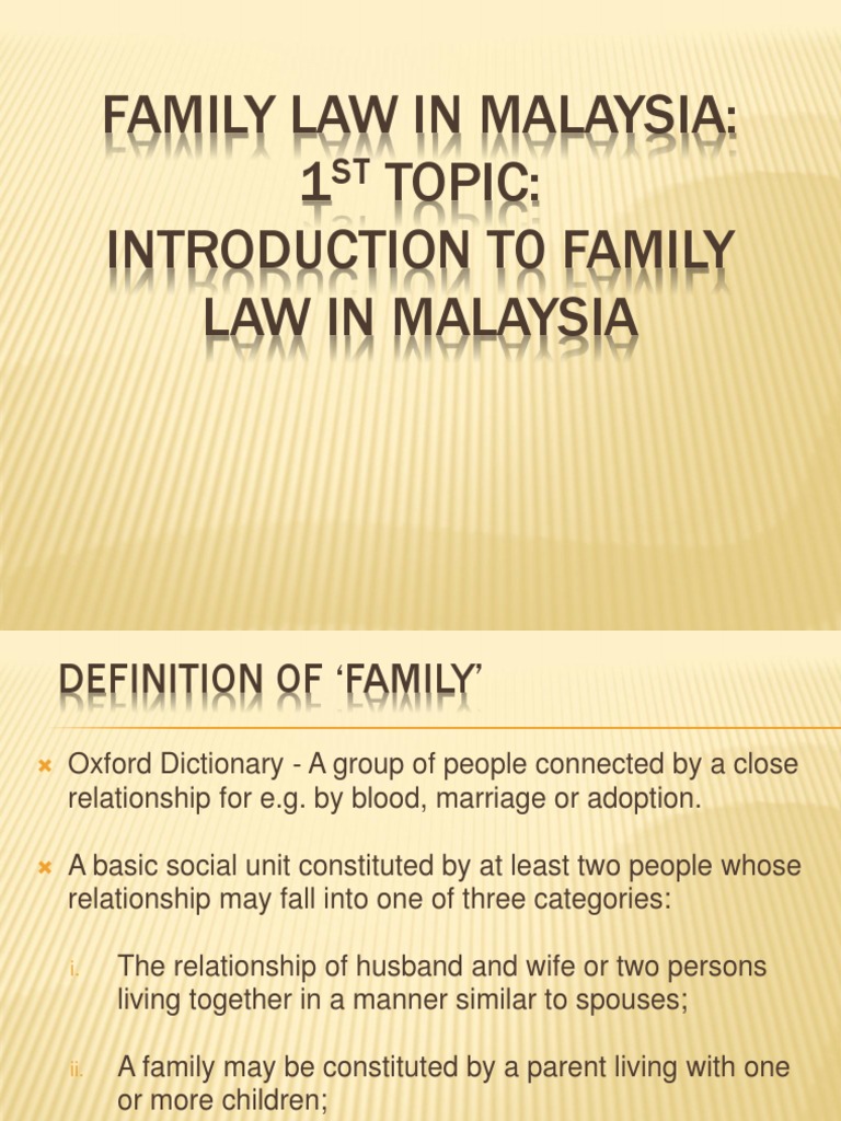 Family Law Note 1 Pdf Family Marriage