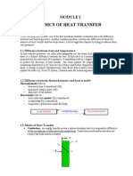 Basics of Heat Transfer: 1.1 Difference Between Heat and Temperature