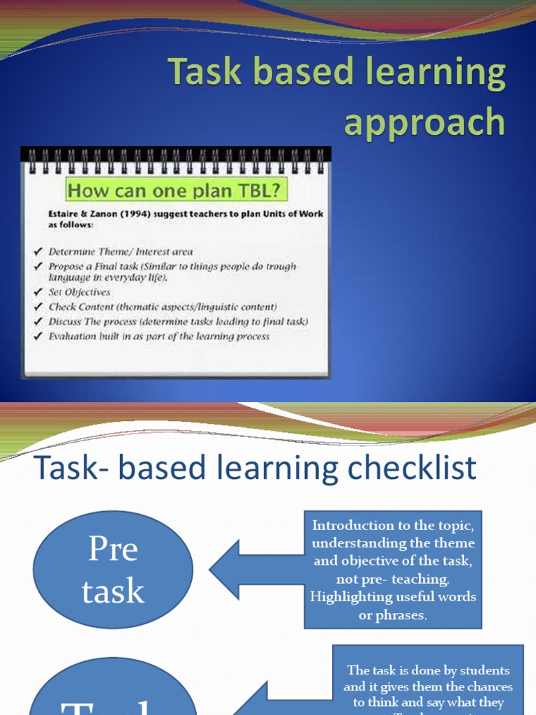 Task Based Learning Approach | PDF