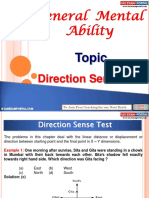 General Mental Ability Direction Sence Test
