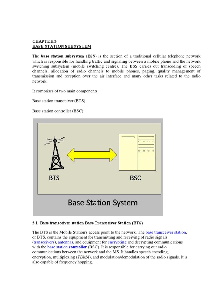 Base Station Subsystem PDF