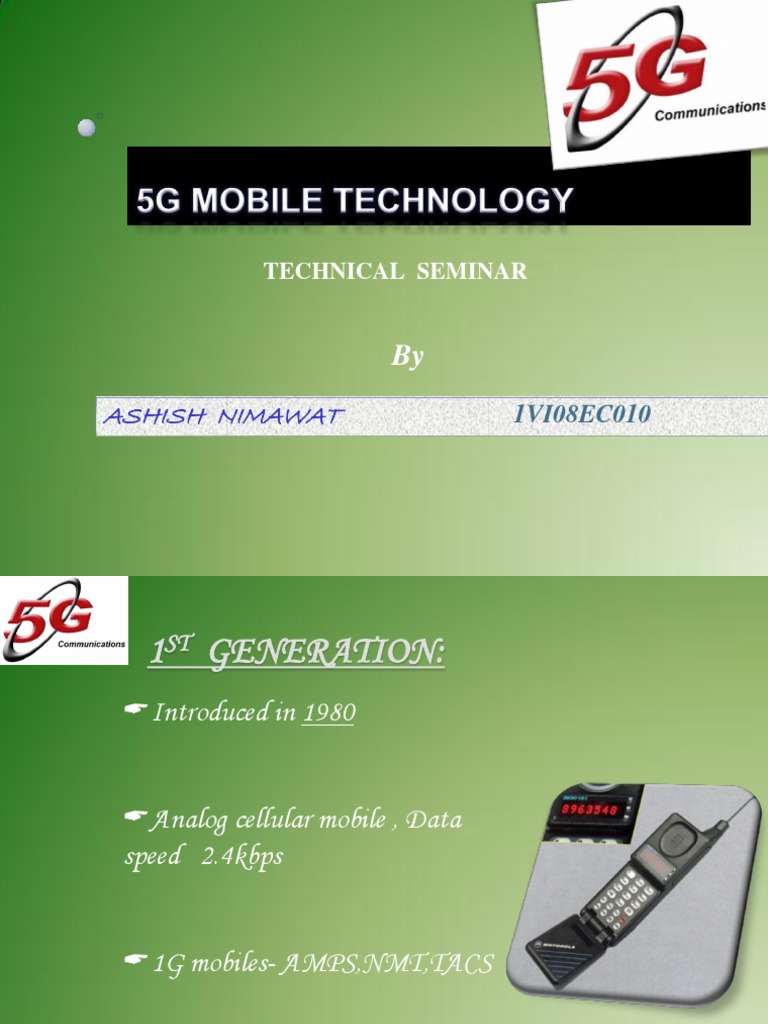 Evolution of Mobile Network Generations | PDF | 4 G | Wi Max