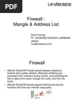 Modul Firewall Mangle&Address List