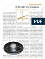 Euler's Disk and It's Finite-Time Singularity