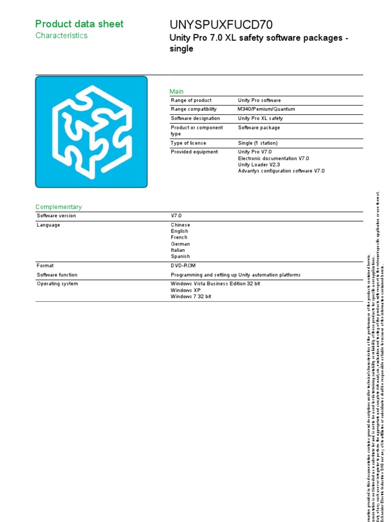 Unity Pro 7.0 XL Software Overview | PDF | Technology & Engineering