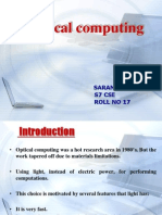Optical Computing: Saran Thampy D S7 Cse Roll No 17
