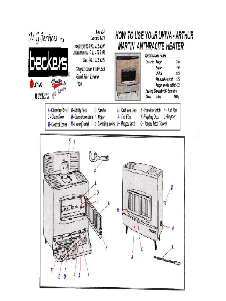 Univa Arthur Martin - Maintenance and Instructions | PDF | Hvac | Door