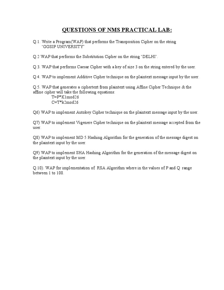 NMS Practical Lab Questions | PDF | Computers | Technology & Engineering
