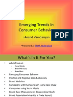 Emerging Trends in Consumer Behavior: - Anand Varadarajan
