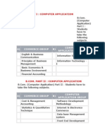 A) Commerce Group B) Computer Application Group