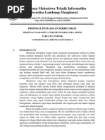 Download Proposal Pengadaan Sekretariat by Teknik Informatika UNLAM SN114022806 doc pdf